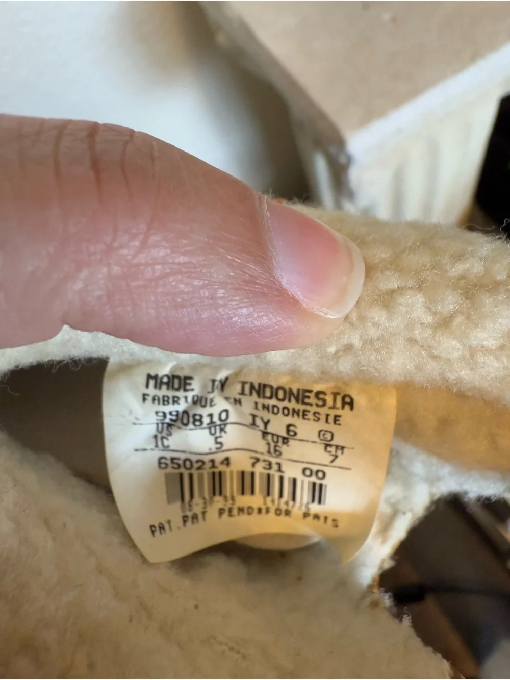 Rare Nike Infant Shearling-Lined‎ Booties Cream